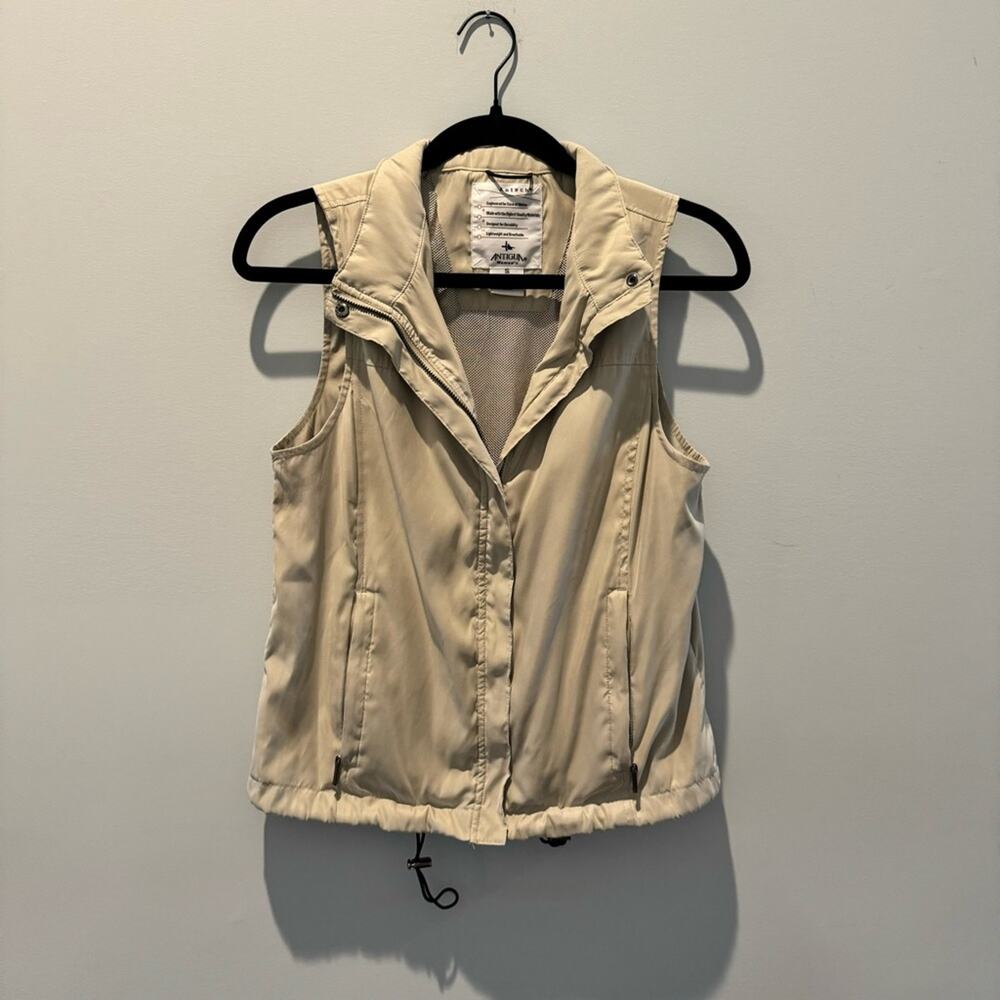 Antigua Vest Women's Size Small Khaki Antech Activewear Vest - Picture 2 of 6